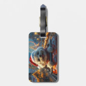 ビコンフリースドッグローラーコースタークリスマス ラゲッジタグ (裏面縦)