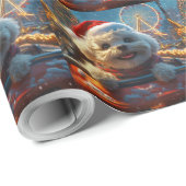 ビコンフリースドッグローラーコースタークリスマス ラッピングペーパー (ロールコーナー)