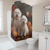 ビコンフリースパピーオータムデライトカボチャ シャワーカーテン (インサイチュ)