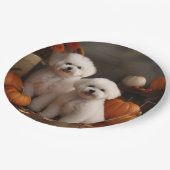 ビコンフリースパピーオータムデライトカボチャ ペーパープレート (アングル)