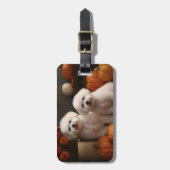 ビコンフリースパピーオータムデライトカボチャ ラゲッジタグ (正面縦)