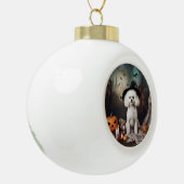 ビコンフリースパンプキンハロウィンホラー セラミックボールオーナメント (左)