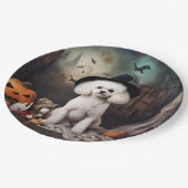 ビコンフリースパンプキンハロウィンホラー ペーパープレート (アングル)