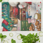 ビコンフリースホリデーベーキング:フェスティバルクリスマス キッチンタオル (折り畳み)