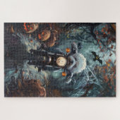 ビコンフリースライディングオートバイハロウィンホラー ジグソーパズル (横)