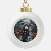 ビコンフリースライディングオートバイハロウィンホラー セラミックボールオーナメント (正面)