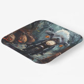 ビコンフリースライディングオートバイハロウィンホラー ペーパープレート (傾斜あり)