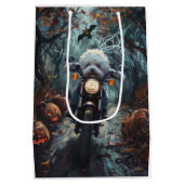 ビコンフリースライディングオートバイハロウィンホラー ミディアムペーパーバッグ (裏面)