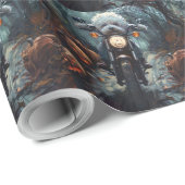 ビコンフリースライディングオートバイハロウィンホラー ラッピングペーパー (ロールコーナー)