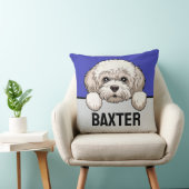 ビコンフリーズパーソナライズされたかわいい子犬の恋人 クッション (椅子)