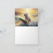 ビコンフリーズビーチ絵画サーフィン カード (内部)