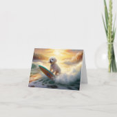 ビコンフリーズビーチ絵画サーフィン カード (正面)