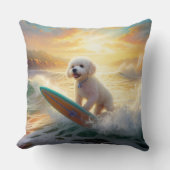 ビコンフリーズビーチ絵画サーフィン クッション (正面)