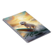 ビコンフリーズビーチ絵画サーフィン ノートブック (右側)