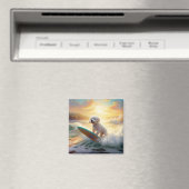 ビコンフリーズビーチ絵画サーフィン マグネット (インサイチュ (食洗機))