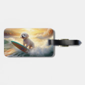 ビコンフリーズビーチ絵画サーフィン ラゲッジタグ (裏面横)