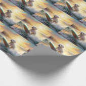 ビコンフリーズビーチ絵画サーフィン ラッピングペーパー (角)