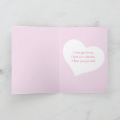 ビコンフリーズ図解入りの、写真付きのバレンタインデーのカード シーズンカード (内部)