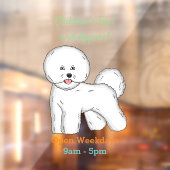 ビコンフリーズ犬の漫画イラストレーション ウィンドウサイン (シート2)