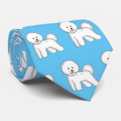 ビコンフリーズ犬の漫画イラストレーション ネクタイ (ロール)