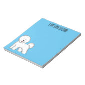 ビコンフリーズ犬の漫画イラストレーション ノートパッド (回転)