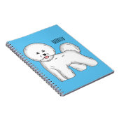 ビコンフリーズ犬の漫画イラストレーション ノートブック (右側)