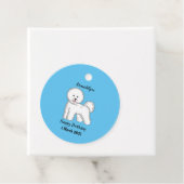 ビコンフリーズ犬の漫画イラストレーション フェイバータグ (インサイチュ)