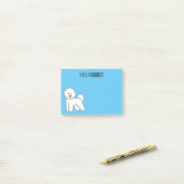 ビコンフリーズ犬の漫画イラストレーション ポストイット (デスク上)