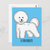 ビコンフリーズ犬の漫画イラストレーション ポストカード (正面/裏面)