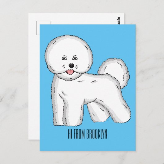 ビコンフリーズ犬の漫画イラストレーション ポストカード (正面/裏面)