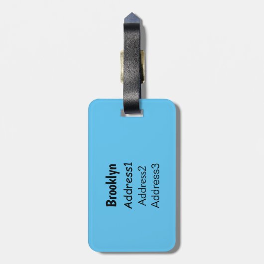 ビコンフリーズ犬の漫画イラストレーション ラゲッジタグ (裏面縦)