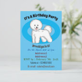 ビコンフリーズ犬の漫画イラストレーション 招待状 (スタンド正面)