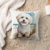 ビコンフリーズ犬絵画アート クッション (ブランケット)