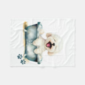 ビコンフリーズ犬 フリースブランケット (正面(横))