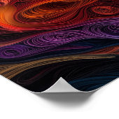 ビコンフリーズ紙クイリングアートドッグポートレート ポスター (角)