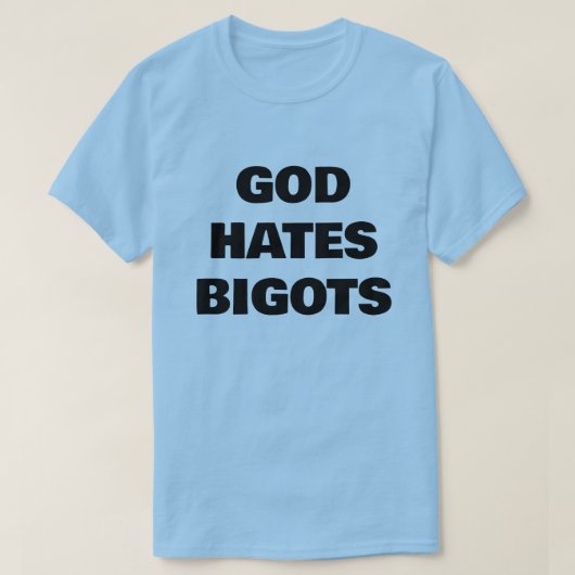 ビゴットを神は憎む Tシャツ (デザイン正面)