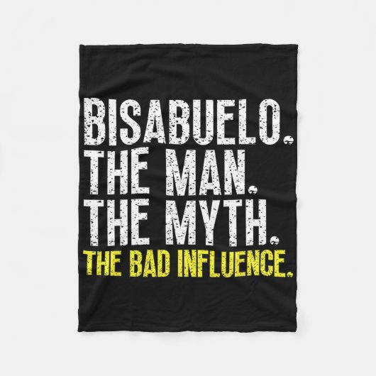 ビサベロ神話が影響を与える男クールおもしろい フリースブランケット (正面)