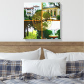 ビザヤミュージアム&ボタニカルガーデンマイアミフロリダ キャンバスプリント (インサイチュ (寝室))