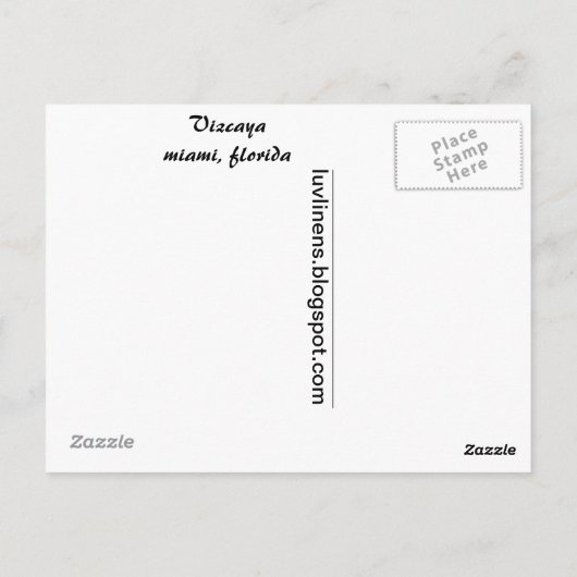 ビザヤ ポストカード (裏面)