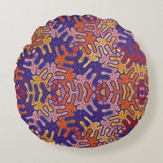 ビザロ秋 ラウンドクッション (正面)