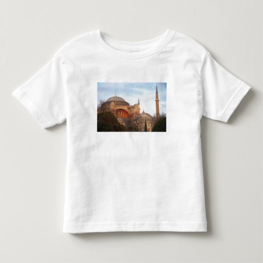 ビザンチンによって捧げられたアヤソフィア トドラーTシャツ (正面)