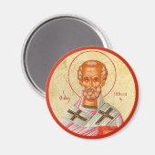 ビザンチンのキリスト教の正教会のアイコン：聖ニコラス マグネット (正面/裏面)