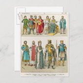 ビザンチンの法廷でドレス ポストカード (正面/裏面)