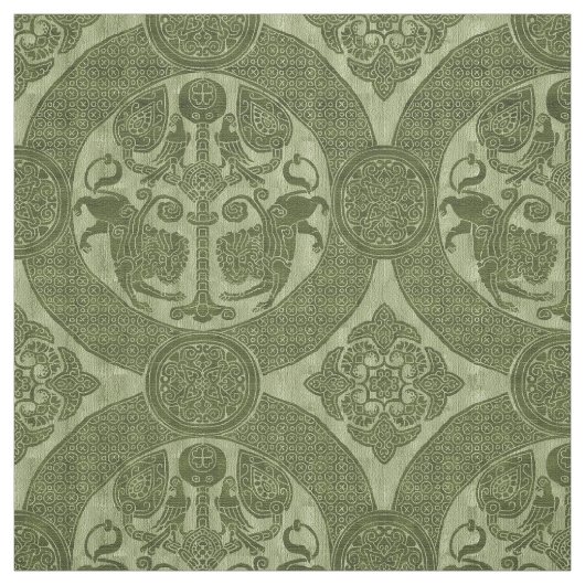 ビザンチンの獅子と鳥の織物 ファブリック (見本)