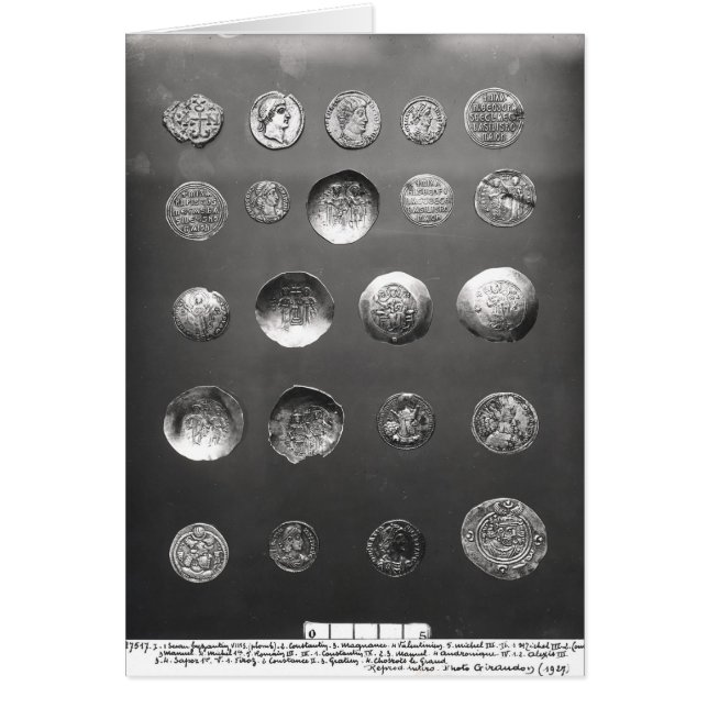 ビザンチンの、ローマおよびSassanianの硬貨 (正面)