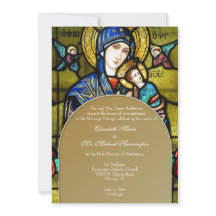 ビザンチンカトリックのステンドグラス結婚ズ