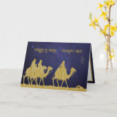 ビザンチンカトリック三王のエピファニー祭 カード (黄色い花)