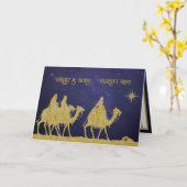 ビザンチンカトリック三王のエピファニー祭 カード (黄色い花)