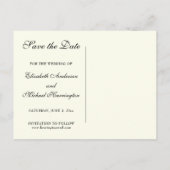 ビザンチンカトリック結婚式の日付を保存 案内ポストカード (裏面)