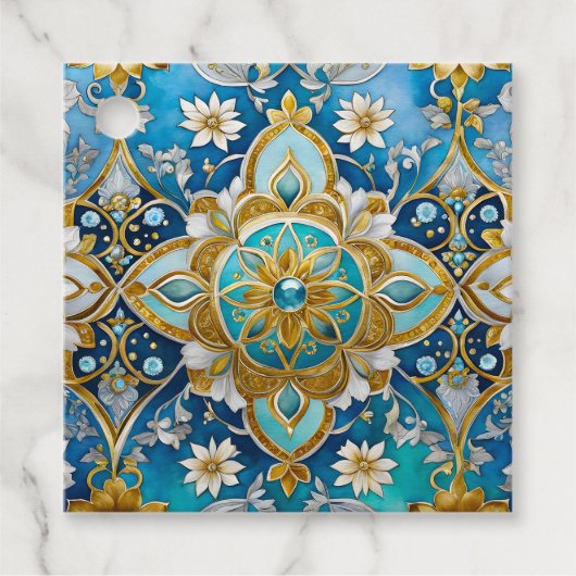 ビザンチンカラフルジュエルアートギフトラベル フェイバータグ (正面)